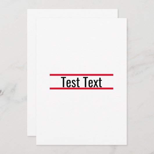 Testeinladung mit Vorlage (Vorne/Hinten)