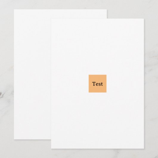 Testeinladungen Einladung (Vorne/Hinten)