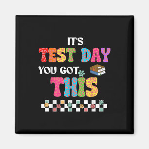 Testen der Motivation Student Lehrer seinen Testta Magnet