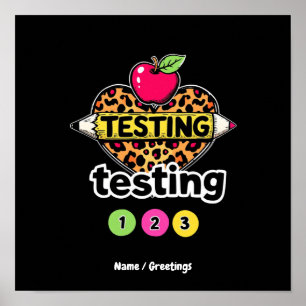 Testen des 123-Leitfadens zum erfolgreichen Testta Poster