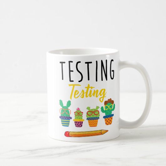 Testen des Niedlichen Cactus Staat Kaffeetasse (Rechts)