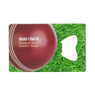 Testen des roten Cricket-Balls mit benutzerdefinie Geldbeutel Flaschenöffner