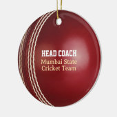 Testen des roten Cricket-Balls mit benutzerdefinie Keramik Ornament (Links)