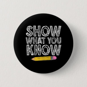 Testen des Tages Kunst für Männer Lehrerprüfung Button