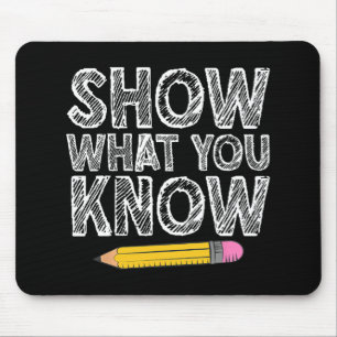 Testen des Tages Kunst für Männer Lehrerprüfung Mousepad