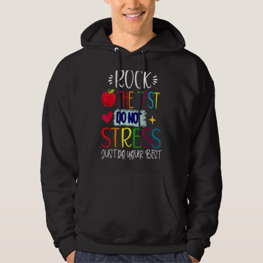 Testen des Testlehrers am Testtag Hoodie (Vorderseite)