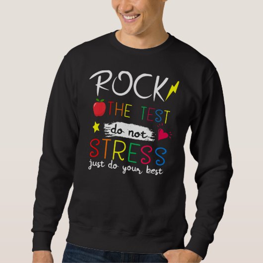 Testen des Testlehrers am Testtag Sweatshirt (Vorderseite)