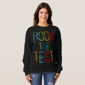 Testen des Testlehrers am Testtag Sweatshirt (Vorne ganz)