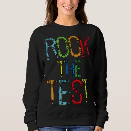 Testen des Testlehrers am Testtag Sweatshirt (Vorderseite)