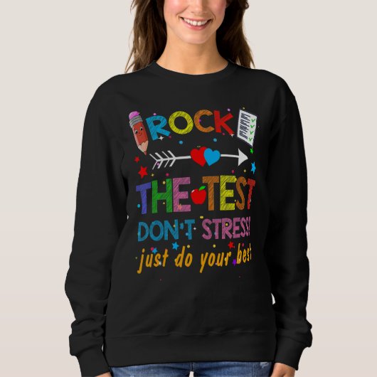 Testen des Testlehrers am Testtag Sweatshirt (Vorderseite)