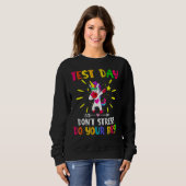 Testen des Testlehrers am Testtag Sweatshirt (Vorne ganz)