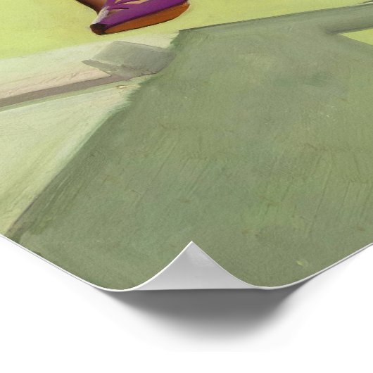 Testen Sie das Button neuer Schuhe für Frauen Poster (Ecke)