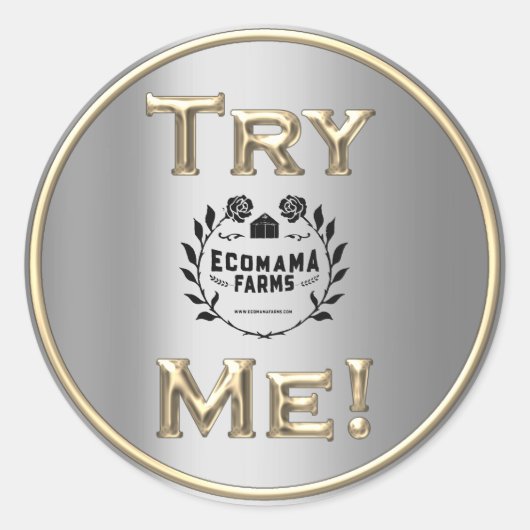 Testen Sie den Gold SilverTester-Beispielcontainer Runder Aufkleber (Vorderseite)