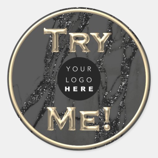 Testen Sie den Gold Tester-Beispielcontainer Schwa Runder Aufkleber (Vorderseite)