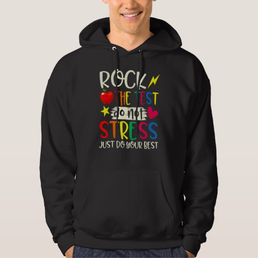 Testen Sie den Testtag für den Testlehrer. Hoodie (Vorderseite)