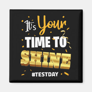 Testen Sie die T-Shirt Lehrer Testschule Ihre Zeit Magnet
