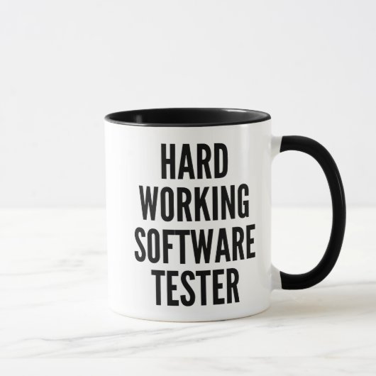 Testen Sie die Tasse von Hard Working Software (Rechts)