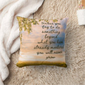 Testen Sie etwas Neues Motivierend Zitat Kissen (Decke)
