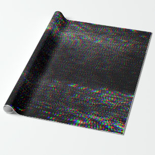Testen Sie Glitch Textur. Geschenkpapier