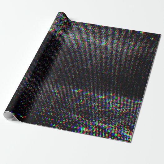 Testen Sie Glitch Textur. Geschenkpapier (Ungerollt)