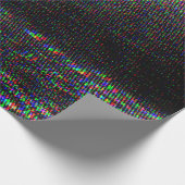 Testen Sie Glitch Textur. Geschenkpapier (Ecke)