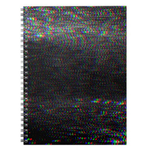 Testen Sie Glitch Textur. Notizblock