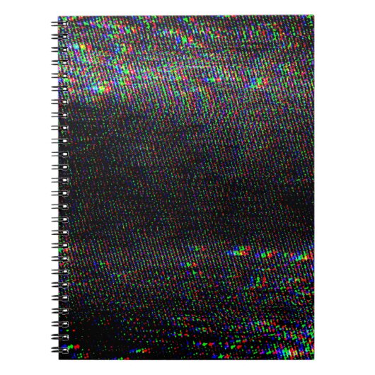 Testen Sie Glitch Textur. Notizblock (Vorderseite)