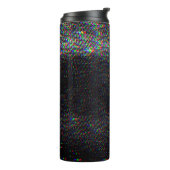 Testen Sie Glitch Textur. Thermosbecher (Nach links gedreht)