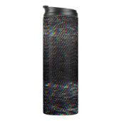 Testen Sie Glitch Textur. Thermosbecher (Nach rechts gedreht)