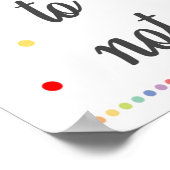 Testen Sie Ihr bestes Rainbow-Klassenposter Poster (Ecke)