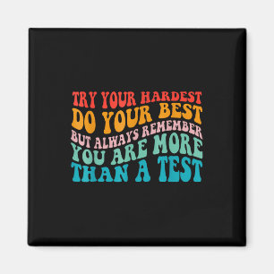 Testen Sie Ihren besten Lehrertesttag, wenn Sie am Magnet