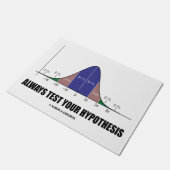 Testen Sie immer Ihre Hypothese Bell Curve Geek Ra Fußmatte (Schrägansicht)