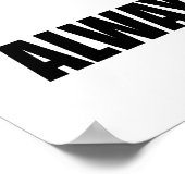 Testen Sie immer Ihre Hypothese (Spaß der Bell-Kur Poster (Ecke)