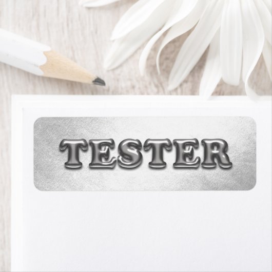 Testen Sie Me Silver Gray 3D Tester Sample Contane (Insitu)