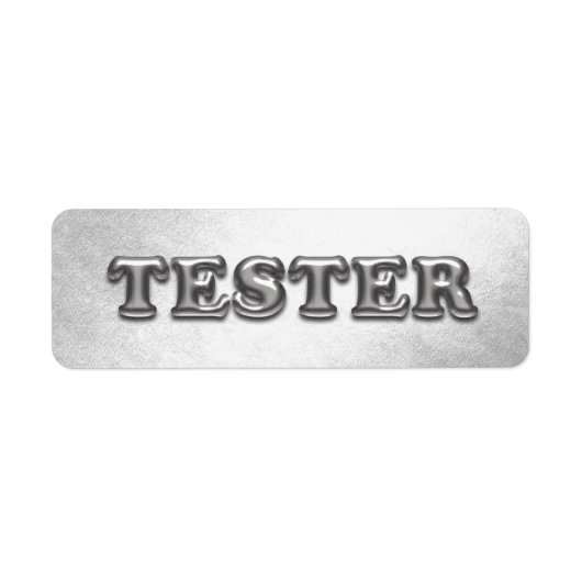 Testen Sie Me Silver Gray 3D Tester Sample Contane (Vorne)