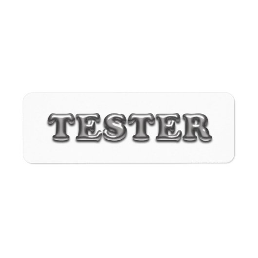 Testen Sie Me White Gray 3D Tester Sample Contaner (Vorne)