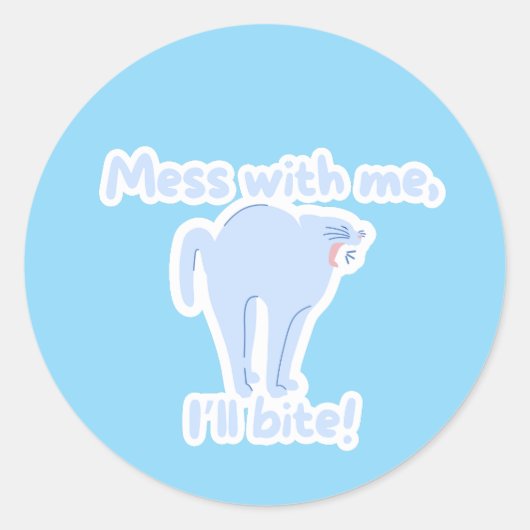 Testen Sie meine Gesetze nicht - Runder Aufkleber (Vorderseite)