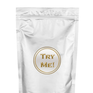 Testen Sie mir Silver Gold für Testbeispiele Runder Aufkleber