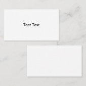 Testen Sie Visitenkarten Visitenkarte (Vorne/Hinten)