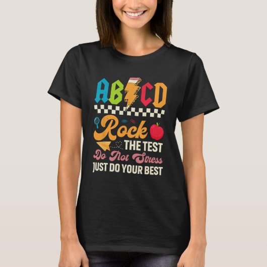 Testen von ABCD-Tests als Testlehrer T-Shirt (Vorderseite)