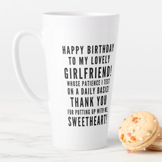 Testen von Freundinnenhaftigkeit zum Geburtstag Milchtasse (Beispiel)