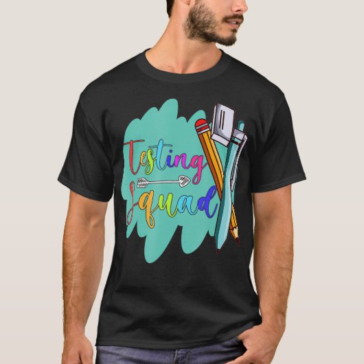 Testen von Professor Lehrer an der Squad School T-Shirt (Vorderseite)