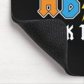 Testen von Retro Abcd Rock The Test Day Funny Scho Mousepad (Ecke)