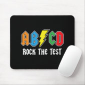 Testen von Retro Abcd Rock The Test Day Funny Scho Mousepad (Mit Mouse)