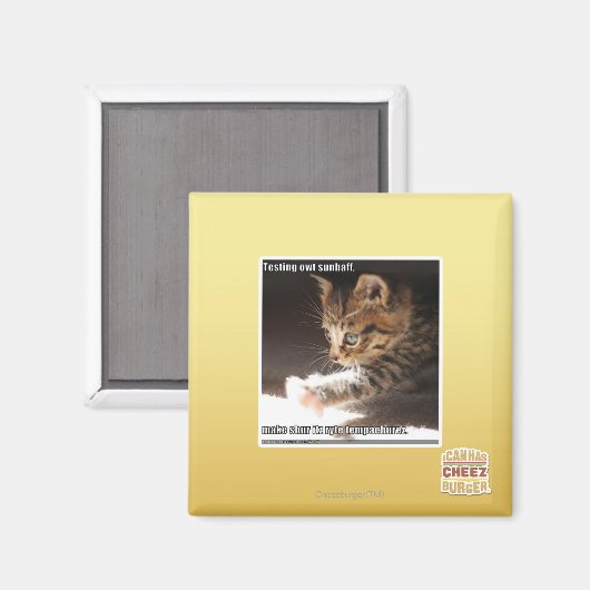 Testen von Sonnen Magnet (Vorderseite/Rückseite)