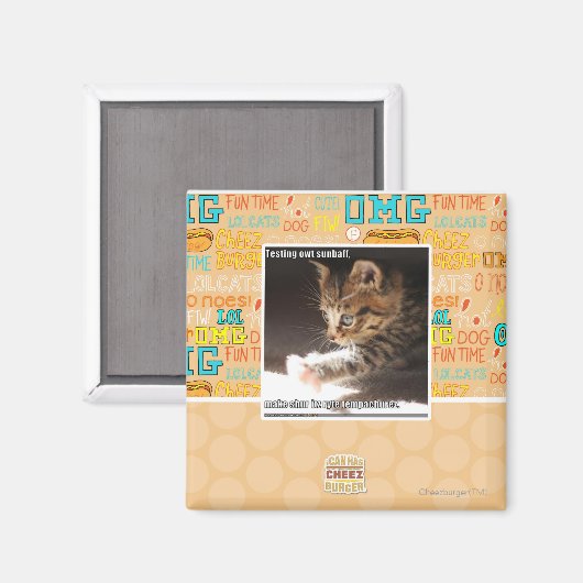 Testen von Sonnen Magnet (Vorderseite/Rückseite)