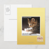 Testen von Sonnen Postkarte (Vorne/Hinten)