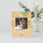 Testen von Sonnen Postkarte (Stehend Vorderseite)