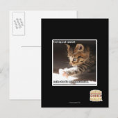 Testen von Sonnen Postkarte (Vorne/Hinten)