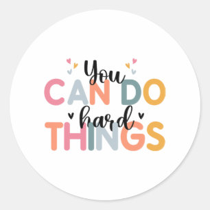 Testen von Testtagen für Lehrer mit harten Sachen Runder Aufkleber